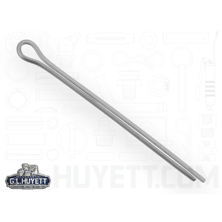 Huyett Standard Cotter Pin, 2.5 mm Dia, 40 mm L, Stainless Steel CPMS-025-040